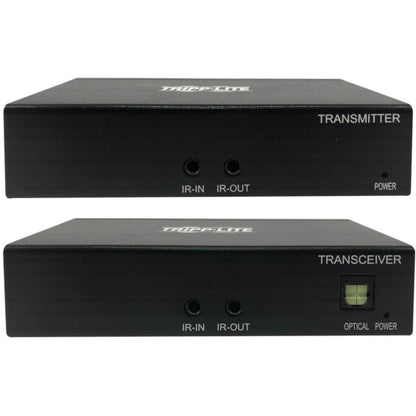 Tripp Lite HDMI over Cat6 Extender Kit Transmitter and Receiver with Repeater 4K 60Hz 4:4:4 IR HDR PoC 230 ft. TAA