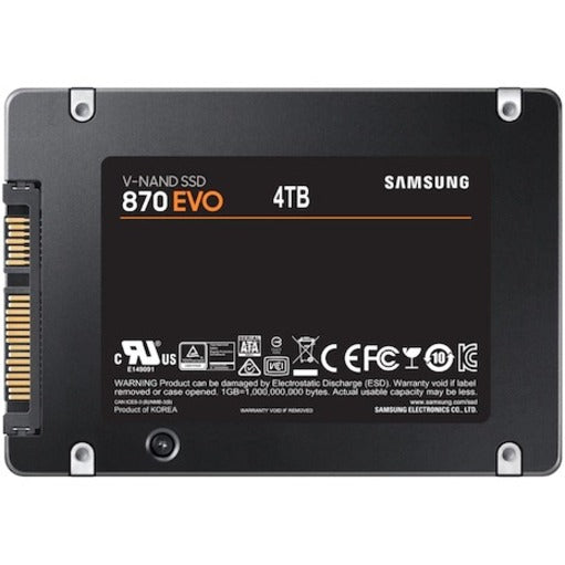 Samsung 870 EVO 4 TB Solid State Drive - 2.5" Internal - SATA (SATA/600)