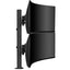 Atdec dual stack heavy monitor desk mount - Flat and Curved up to 49in - VESA 75x75 100x100 - Black