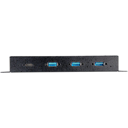 StarTech.com 4 Port USB C Hub 10Gbps - Metal Industrial USB 3.2 Gen 2 Type-C Hub - 3A/1C - USB-C or USB-A Host - Mountable - ESD/Surge