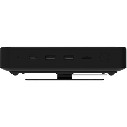 Hyundai Mini PC Intel Celeron N4020 4GB DDR4 64GB Storage Expandable 2.5" SATA HDD and M.2 SSD Slot USB-C Windows 10 Pro 4K UHD Dual Monitor Support HDMI and VGA Port Fanless Vesa Mount Included Black