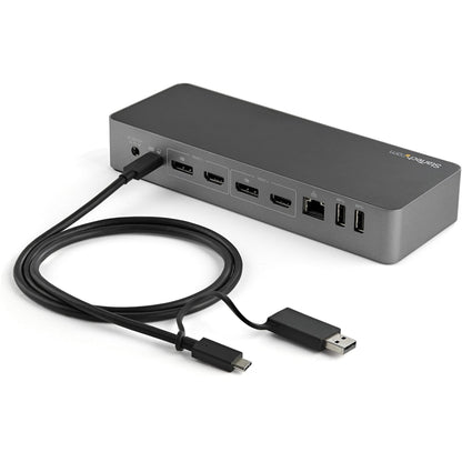 StarTech.com 3ft/1m USB-C Cable with USB-A Adapter Dongle USB-C to C (10Gbps/PD) USB-A to C (5Gbps) 2-in-1 USB C Cable for Hybrid Dock