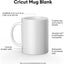 cricut Ceramic Mug Blank White - 12 oz/340 ml (2 ct)