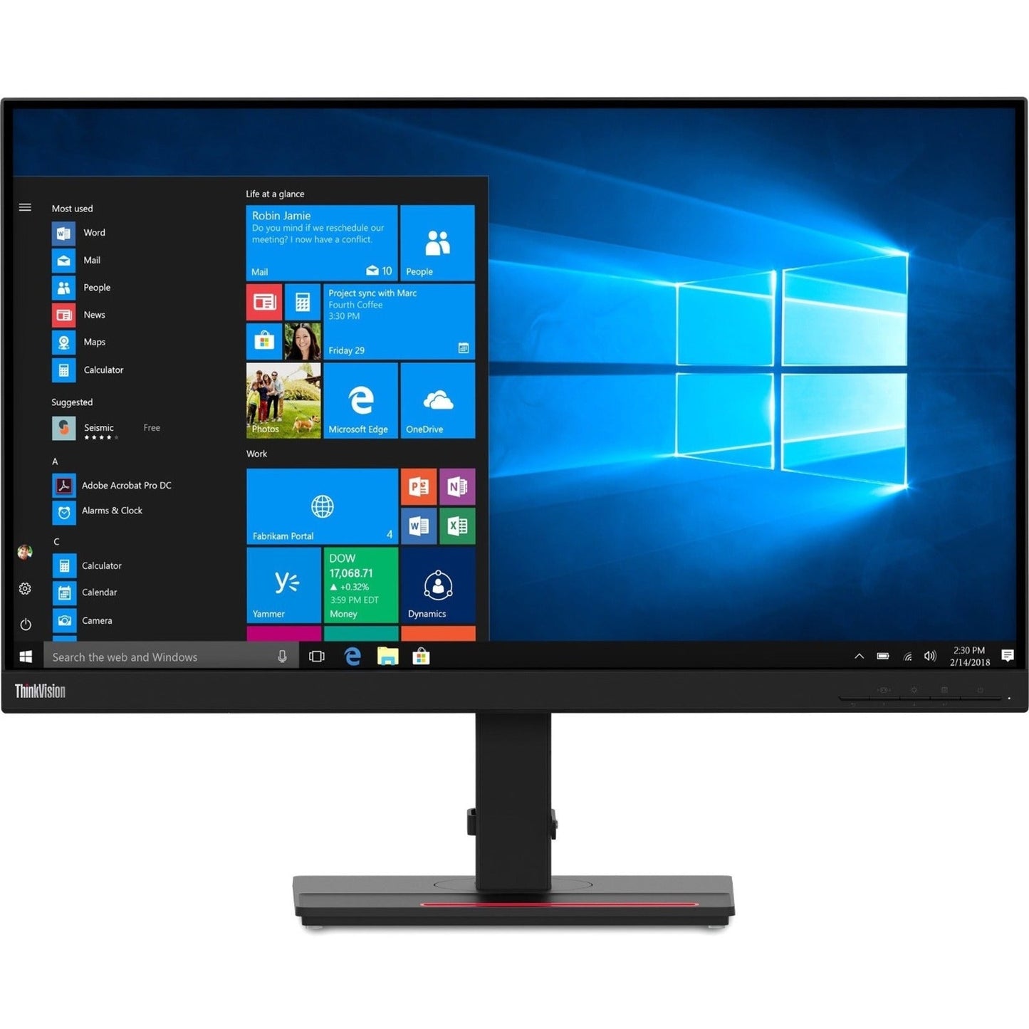 Lenovo ThinkVision T27h-2L 27" WQHD LCD Monitor - 16:9 - Raven Black