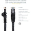 6FT BLACK CAT6 ETHERNET CABLE  