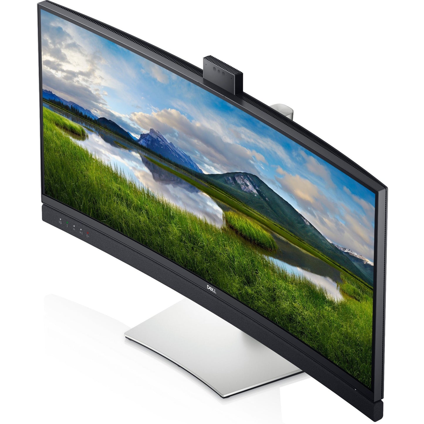 Dell C3422WE 34.1" Webcam WQHD Curved Screen LCD Monitor - 21:9 - Platinum Silver