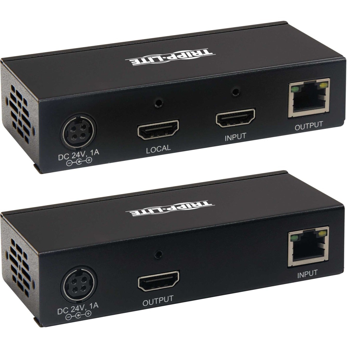 Tripp Lite HDMI over Cat6 Extender Kit KVM Support 4K 60Hz 4:4:4 USB/IR PoC HDR HDCP 2.2 230 ft. TAA