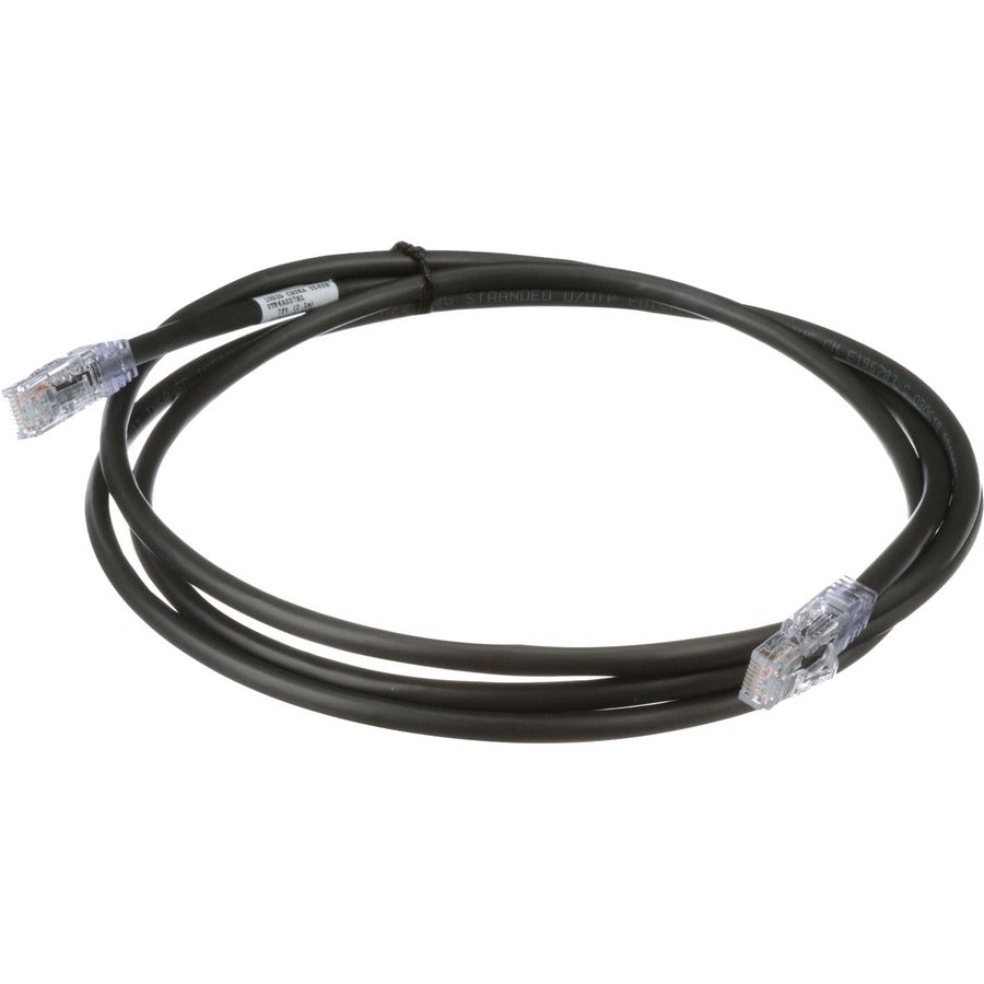 1FT CAT6A BLACK 10GB/S UTP PC  