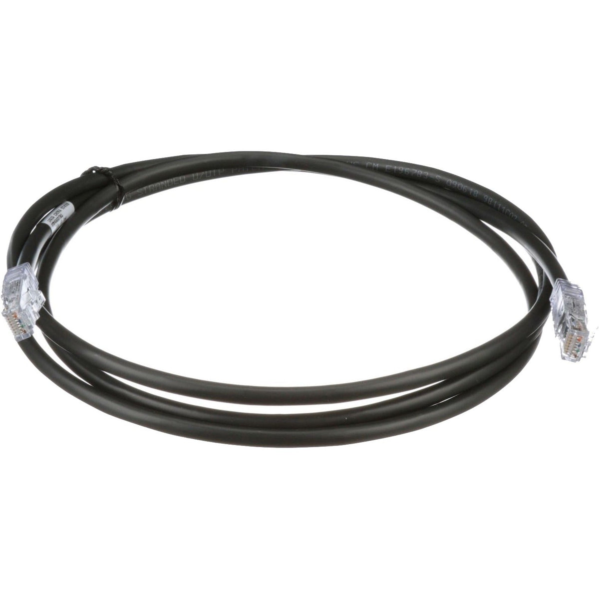 PanNet Patch Cord 24 AWG Cat. 6A RJ45 1 ft. Black