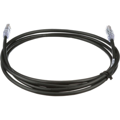 PanNet Patch Cord 24 AWG Cat. 6A RJ45 1 ft. Black