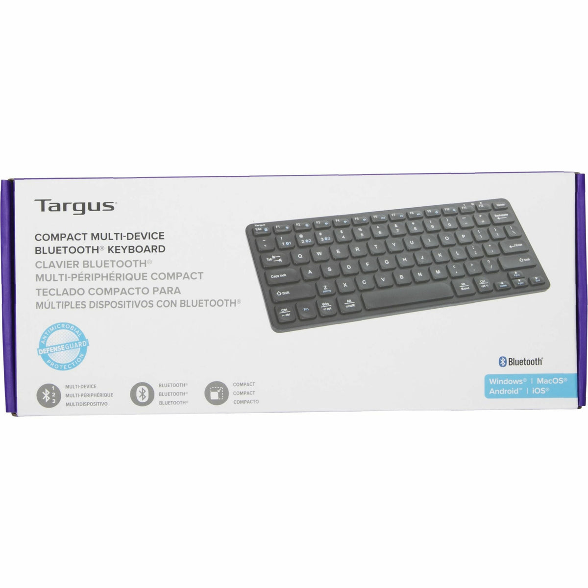Targus Compact Multi-Device Bluetooth Antimicrobial Keyboard