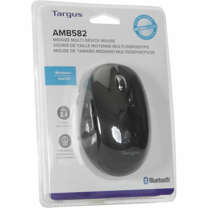 Targus Midsize Comfort Multi-Device Antimicrobial Wireless Mouse