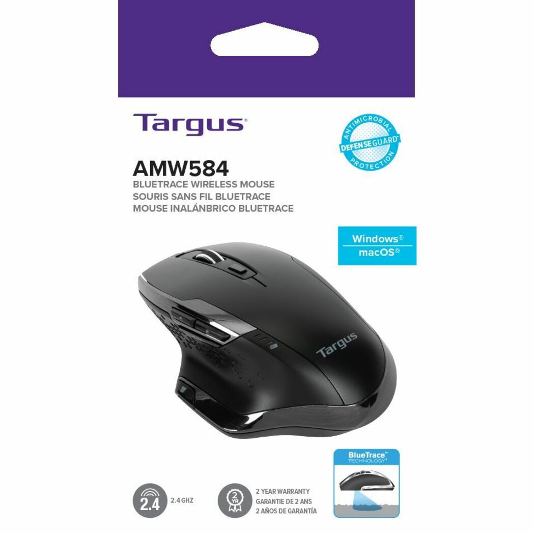 Targus Antimicrobial Ergo Wireless Mouse