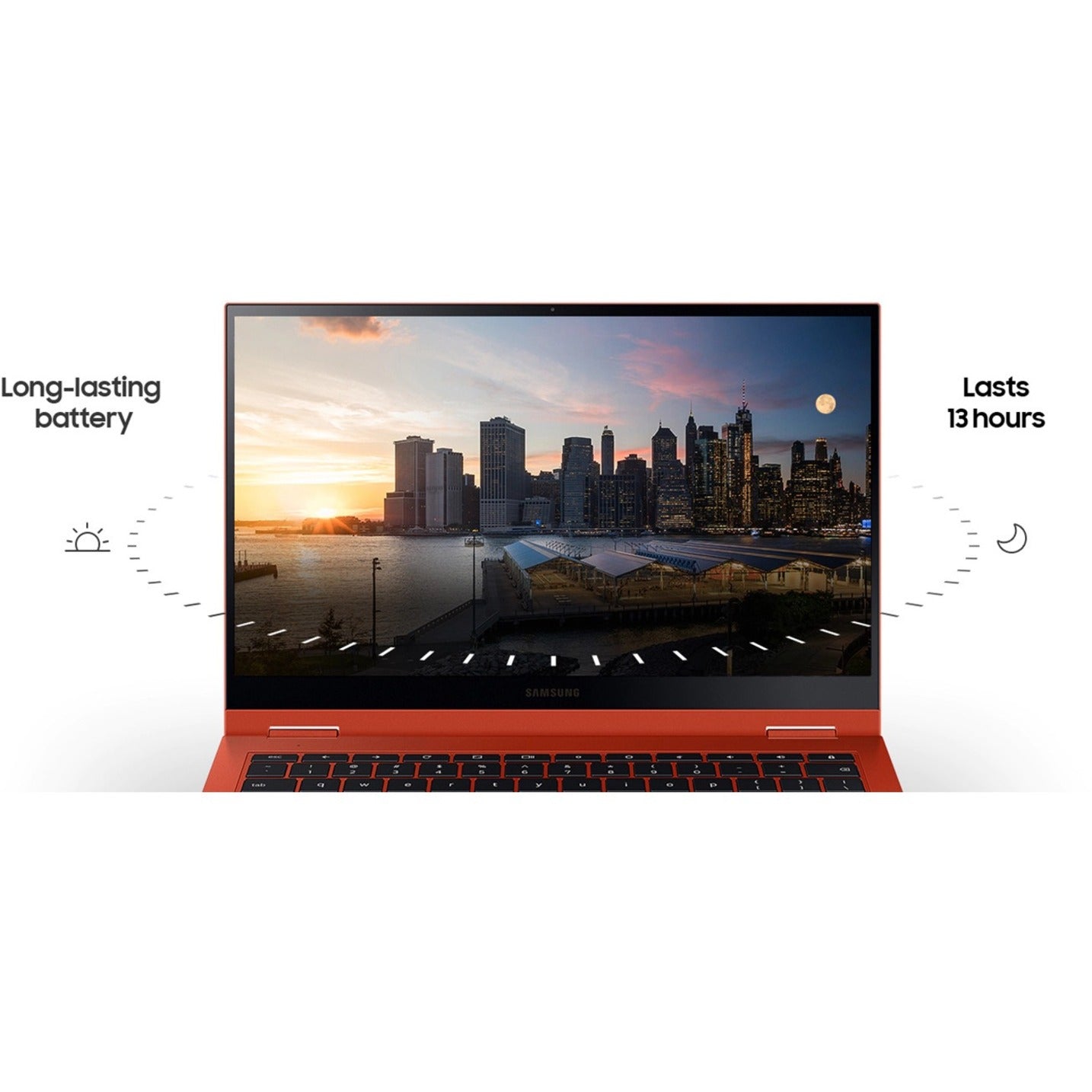 Samsung Galaxy Chromebook 2 XE530QDA-KA1US 13.3" Touchscreen Convertible 2 in 1 Chromebook - Full HD - 1920 x 1080 - Intel Core i3 10th Gen i3-10110U 2.10 GHz - 8 GB Total RAM - Fiesta Red