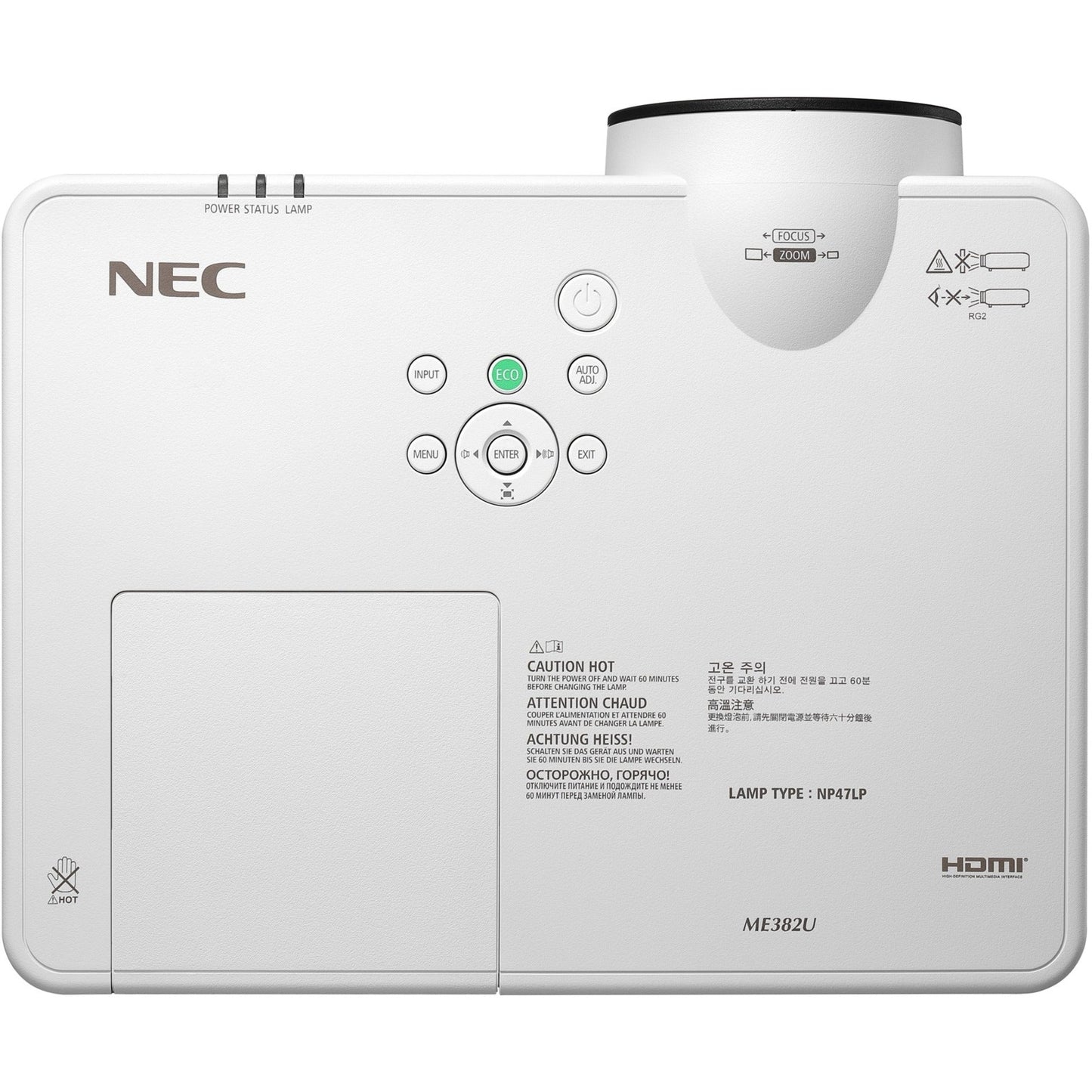 NEC Display NP-ME403U LCD Projector - 16:10 - White