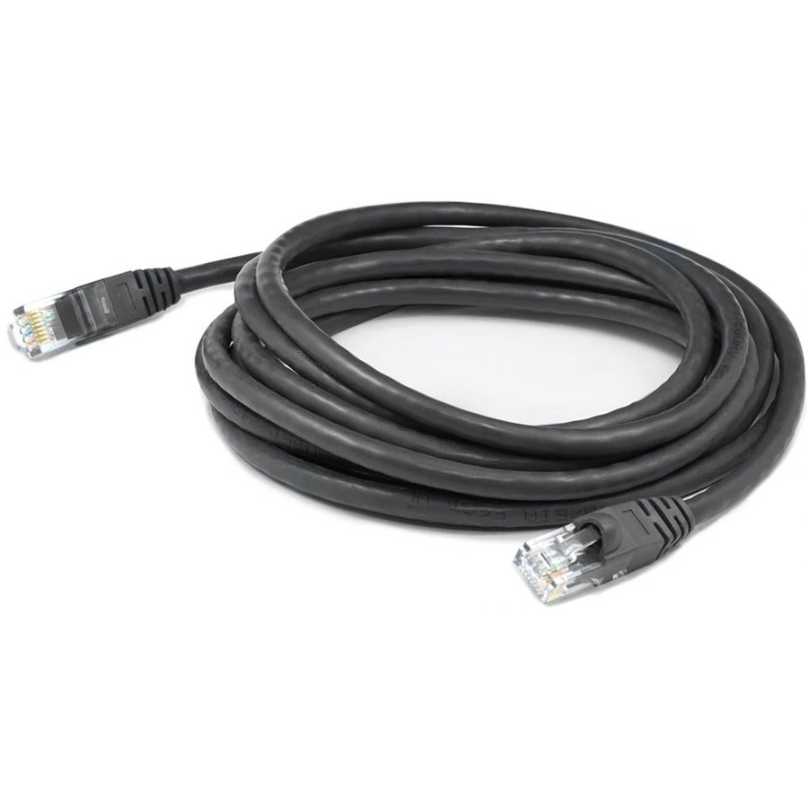 AddOn 3ft RJ-45 (Male) to RJ-45 (Male) Black Cat6 Straight STP PVC Copper Patch Cable