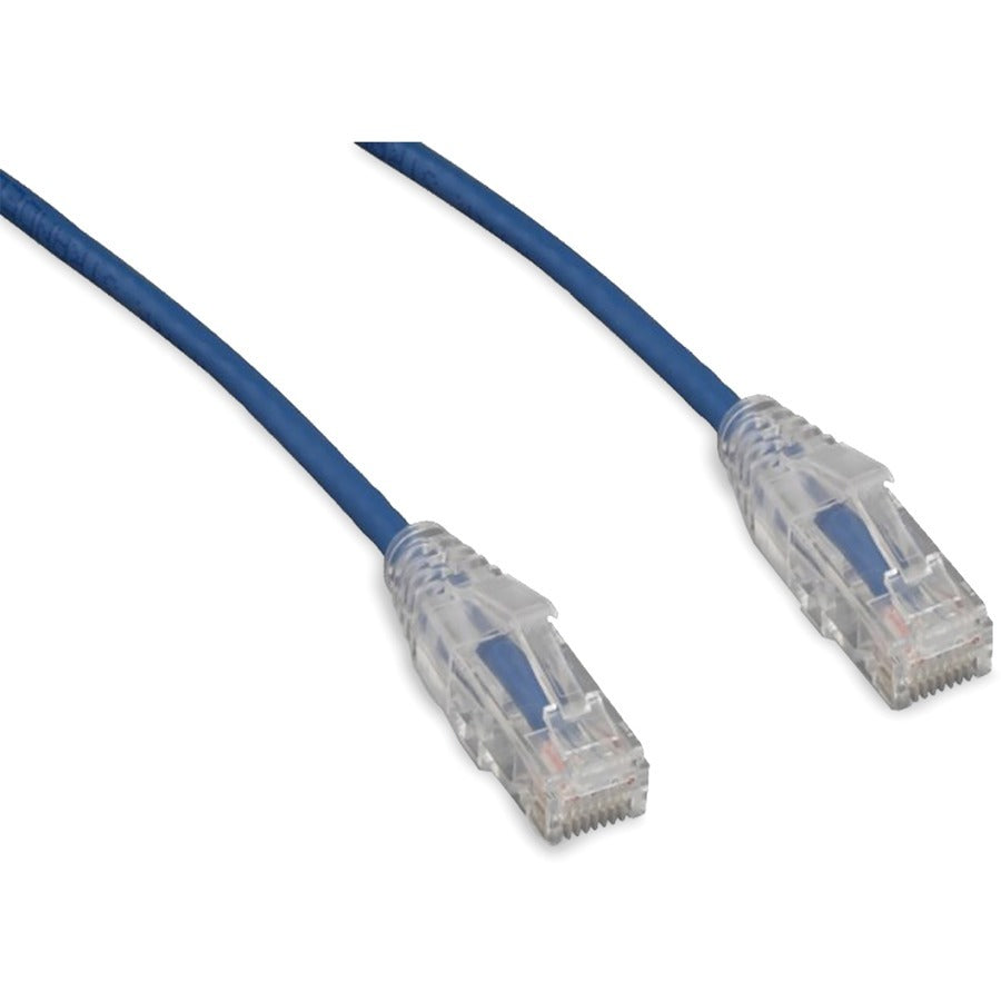 45FT CAT6 BLUE SLIM 28AWG W/   