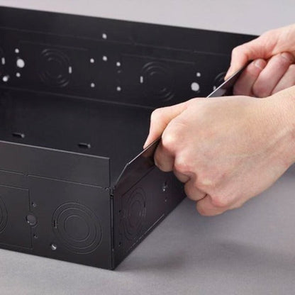 Chief Proximity Extra-Large In-Wall Storage Box with Flange Cover and Lever Lock - Black