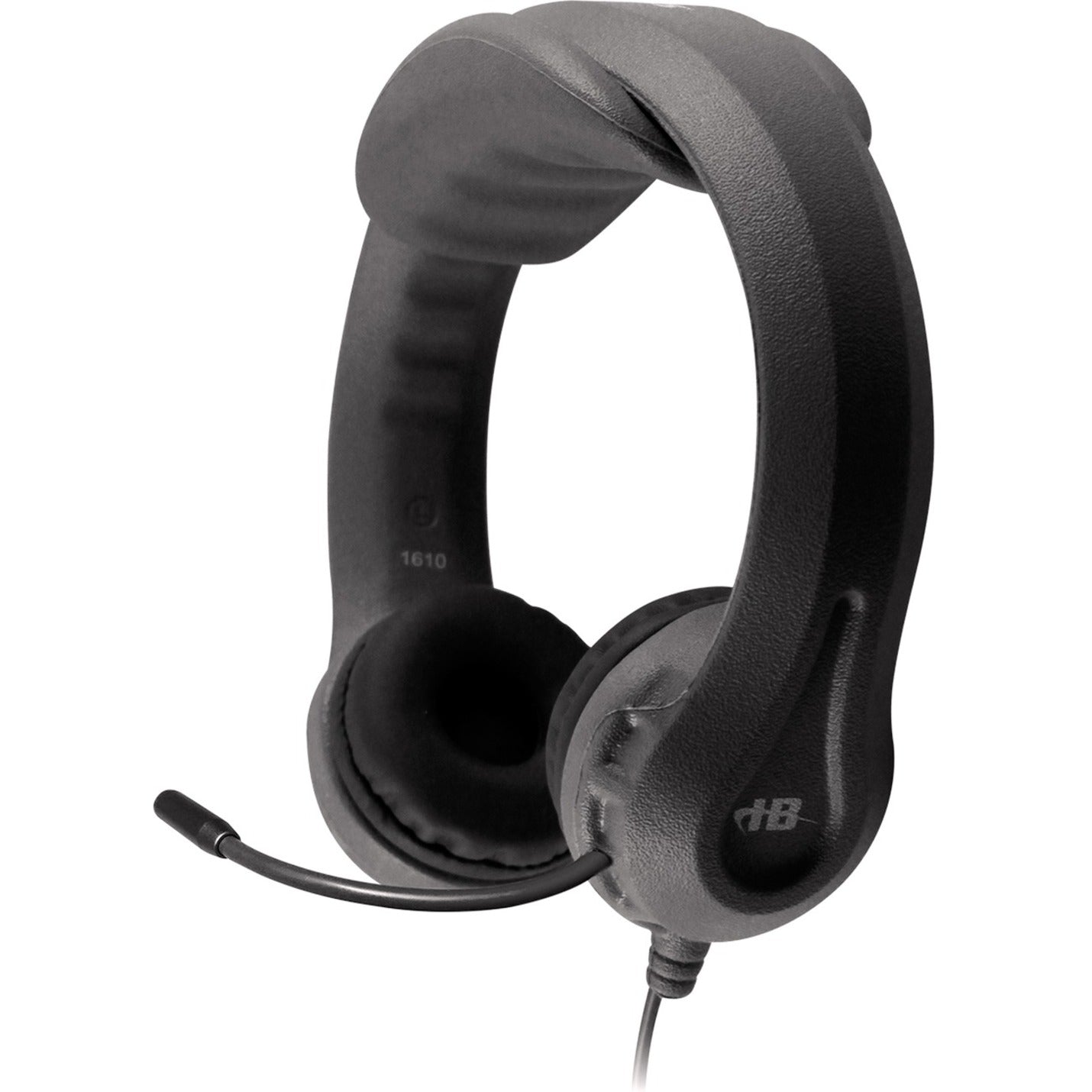 Hamilton Buhl Kid's Flex-Phones TRRS Headset with Gooseneck Microphone - BLACK