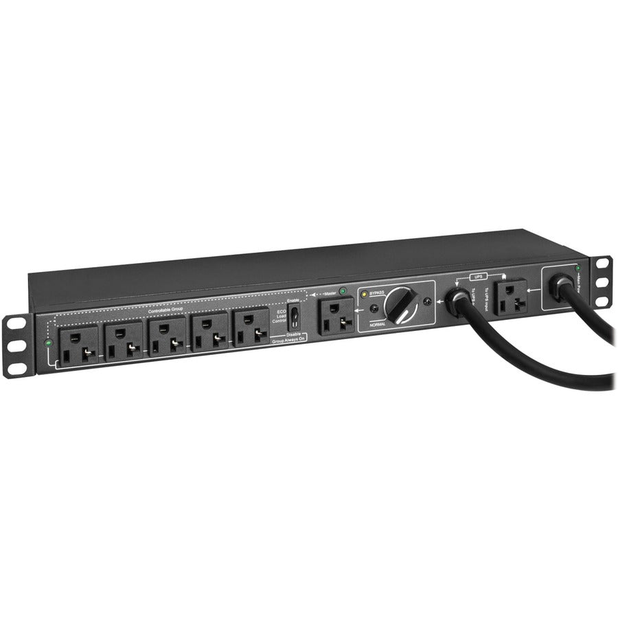 Tripp Lite PDU Hot Swap with Manual Bypass 15A 6 5-20R 2 5-20P Inputs 1URM