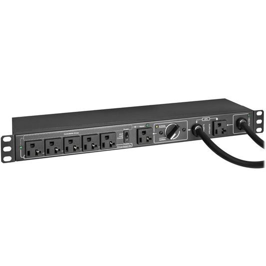 Tripp Lite PDU Hot Swap with Manual Bypass 15A 6 5-20R 2 5-20P Inputs 1URM