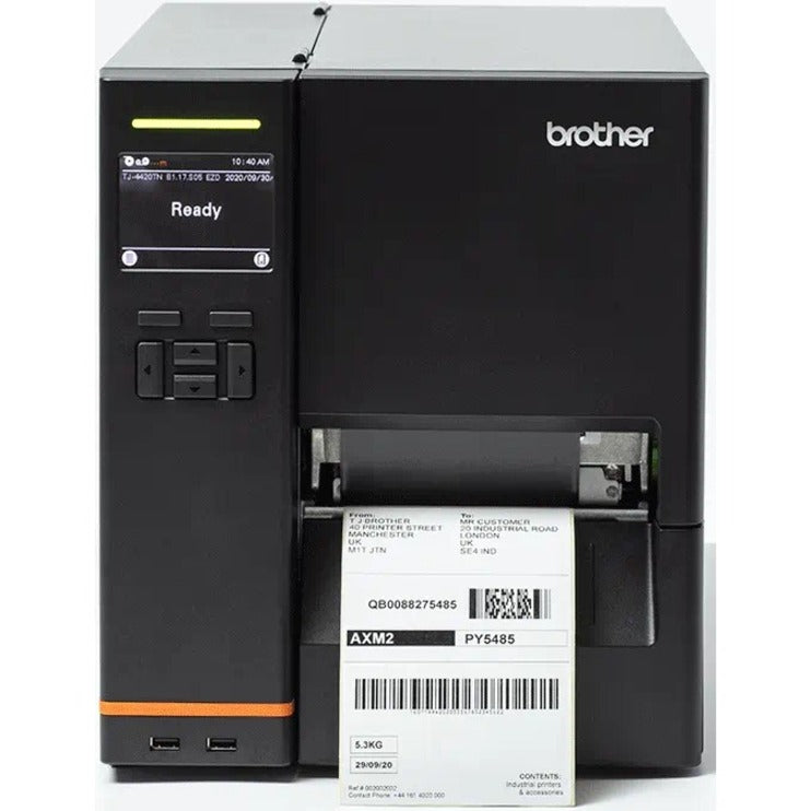 Brother TJ-4520TN Industrial Direct Thermal/Thermal Transfer Printer - Monochrome - Label Print - Ethernet - USB - Serial