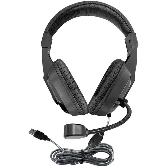 Hamilton Buhl Deluxe USB Multimedia Headset with Steel-Reinforced Gooseneck Mic