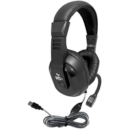 Hamilton Buhl Deluxe USB Multimedia Headset with Steel-Reinforced Gooseneck Mic