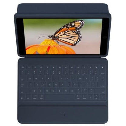 Logitech Rugged Combo 3 Rugged Keyboard/Cover Case (Folio) Apple Logitech iPad (8th Generation) iPad (7th Generation) iPad (9th Generation) Tablet - Blue