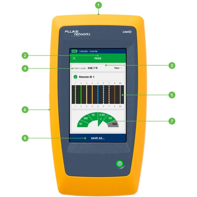 Fluke Networks LinkIQ Cable + Network Tester