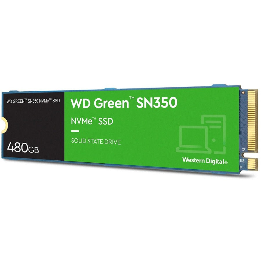 Western Digital Green SN350 WDS480G2G0C 480 GB Solid State Drive - M.2 2280 Internal - PCI Express NVMe (PCI Express NVMe 3.0 x4)