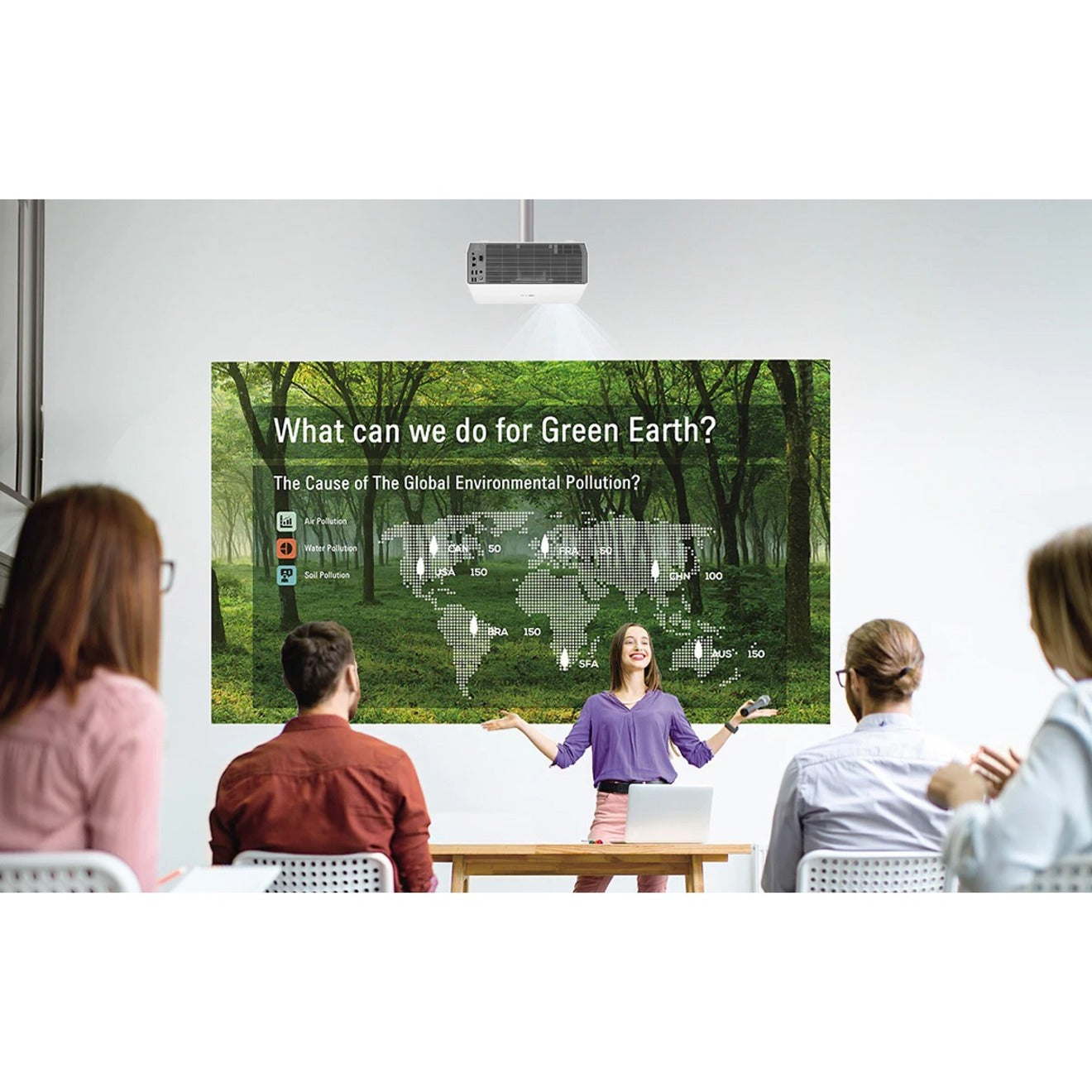 LG ProBeam BU60PST Laser Projector - 16:9 - Ceiling Mountable - TAA Compliant