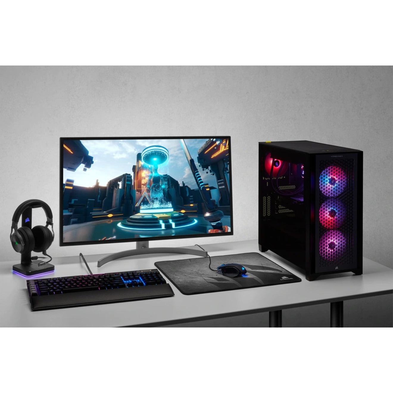 Corsair VENGEANCE i7200 Gaming Desktop Computer - Intel Core i9 10th Gen i9-10850K - 64 GB RAM DDR4 SDRAM - 4 TB M.2 PCI Express NVMe SSD