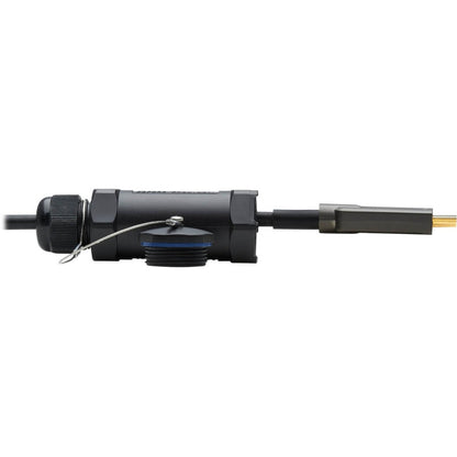 Tripp Lite High-Speed Armored HDMI Fiber Active Optical Cable (AOC) with Hooded Connectors and Reel 4K @ 60 Hz HDR IP68 M/M Black 70 m (230 ft.)