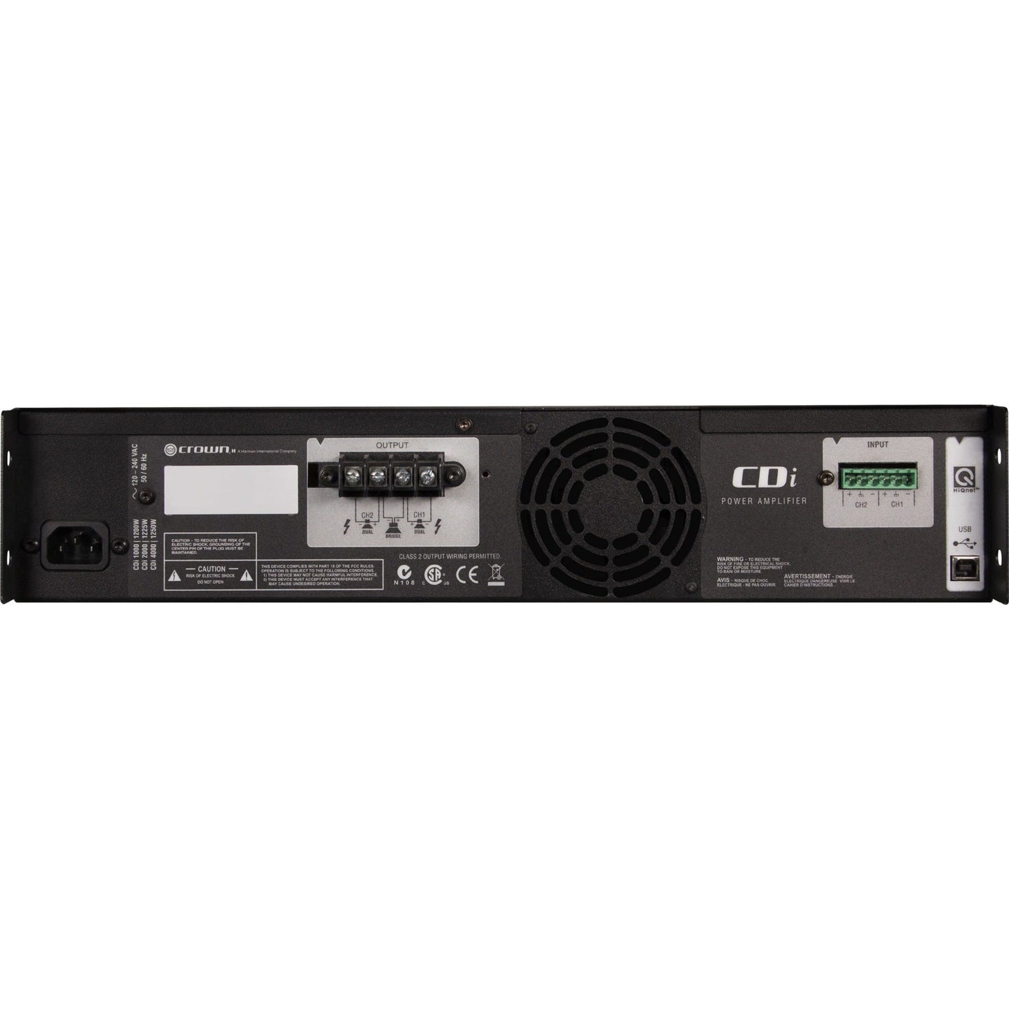 Crown CDi 4000 Amplifier - 2400 W RMS - 2 Channel