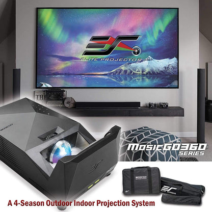 EliteProjector MosicGO MGS-AR100W Ultra Short Throw DLP Projector - 16:9 - Portable - Black