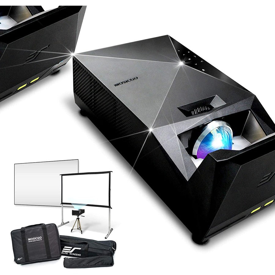 EliteProjector MosicGO MGS-AR103C3 Ultra Short Throw DLP Projector - 16:9 - Portable - Black