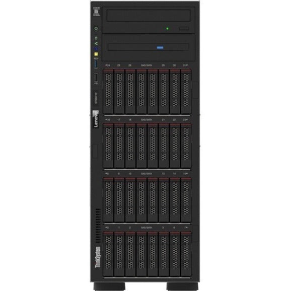 Lenovo ThinkSystem ST650 V2 7Z75A002NA 4U Tower Server - 1 x Intel Xeon Silver 4309Y 2.80 GHz - 32 GB RAM - Serial ATA/600 Controller