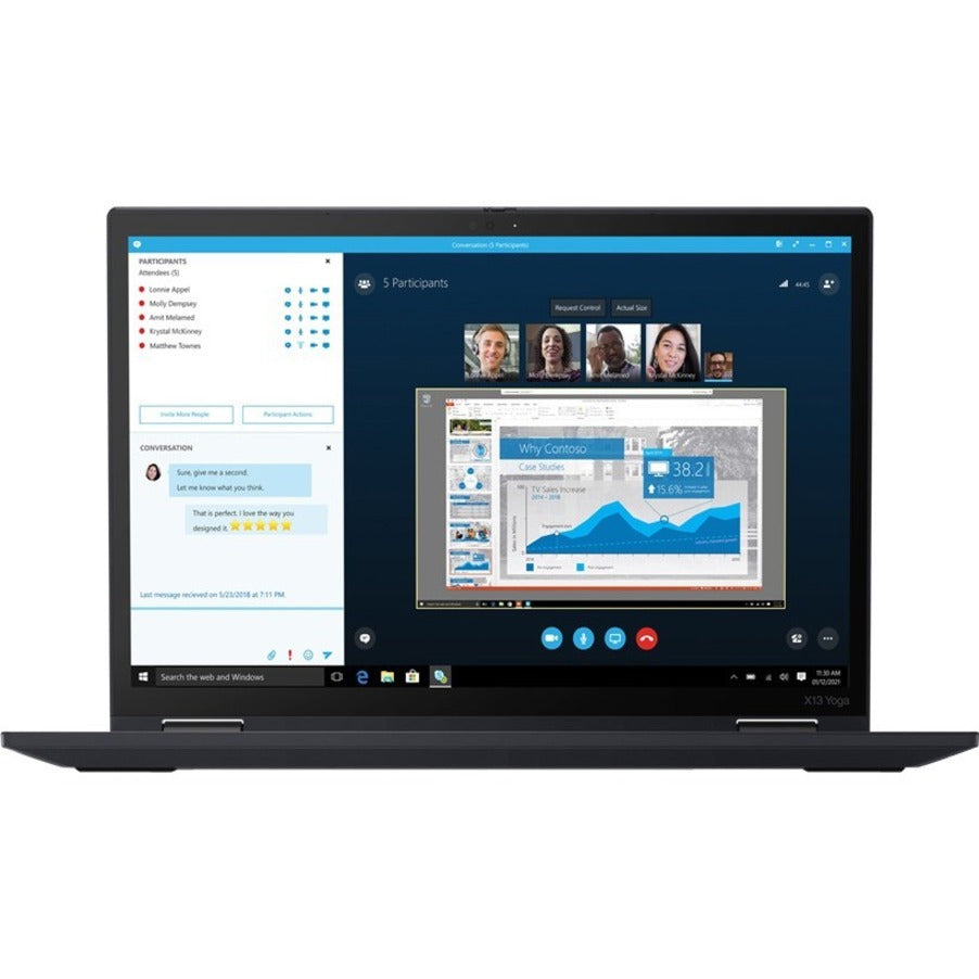 Lenovo ThinkPad X13 Yoga Gen 2 20W9S0B000 13.3" Touchscreen Convertible 2 in 1 Notebook - WUXGA - 1920 x 1200 - Intel Core i5 11th Gen i5-1135G7 Quad-core (4 Core) 2.40 GHz - 16 GB Total RAM - 256 GB SSD - Black
