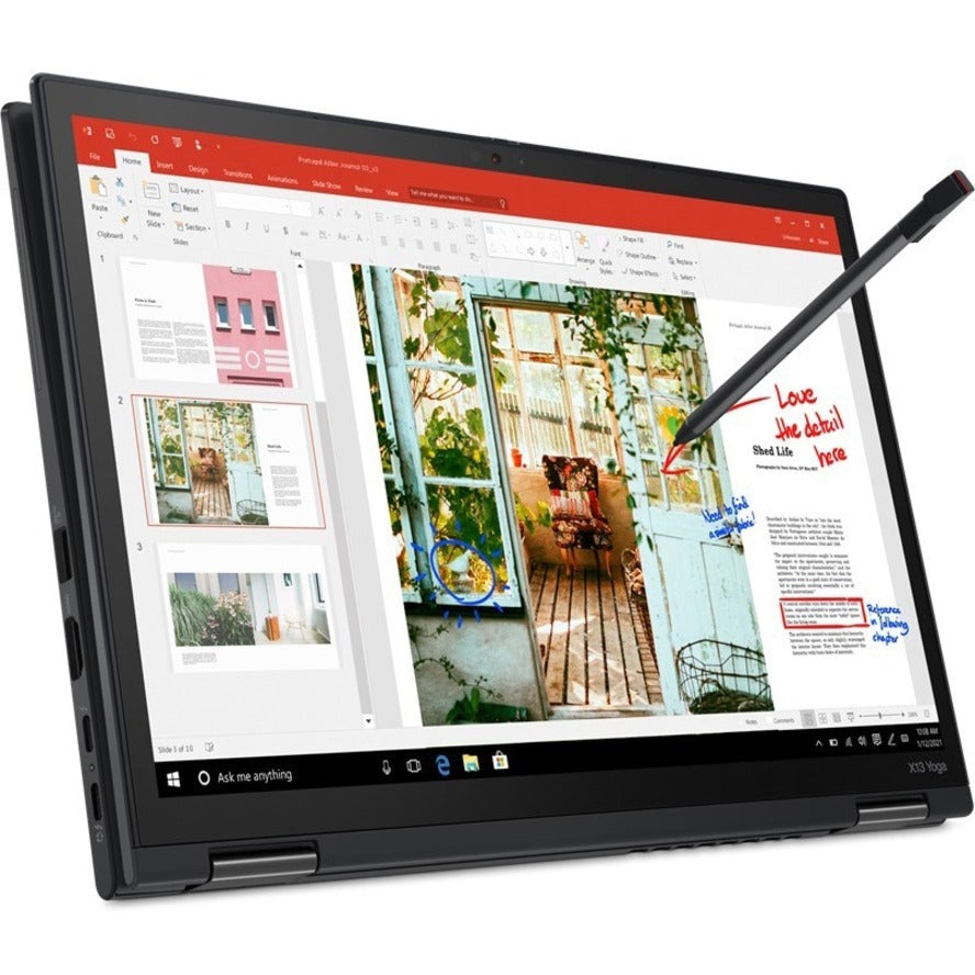 Lenovo ThinkPad X13 Yoga Gen 2 20W9S0AY00 13.3" Touchscreen Convertible 2 in 1 Notebook - WUXGA - 1920 x 1200 - Intel Core i7 11th Gen i7-1165G7 Quad-core (4 Core) 2.80 GHz - 16 GB Total RAM - 256 GB SSD - Black