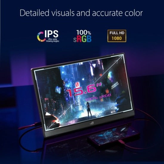 Asus ROG Strix XG16AHPE 15.6" Full HD Gaming LCD Monitor - 16:9 - Black
