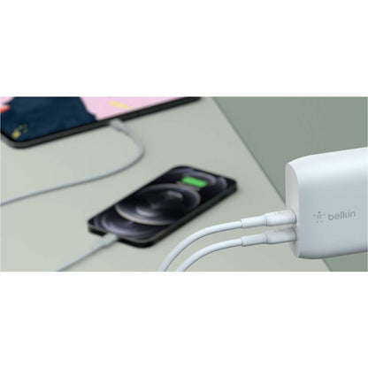 Belkin BoostCharge Dual USB-C Power Delivery Wall Charger 40W - Power Adapter