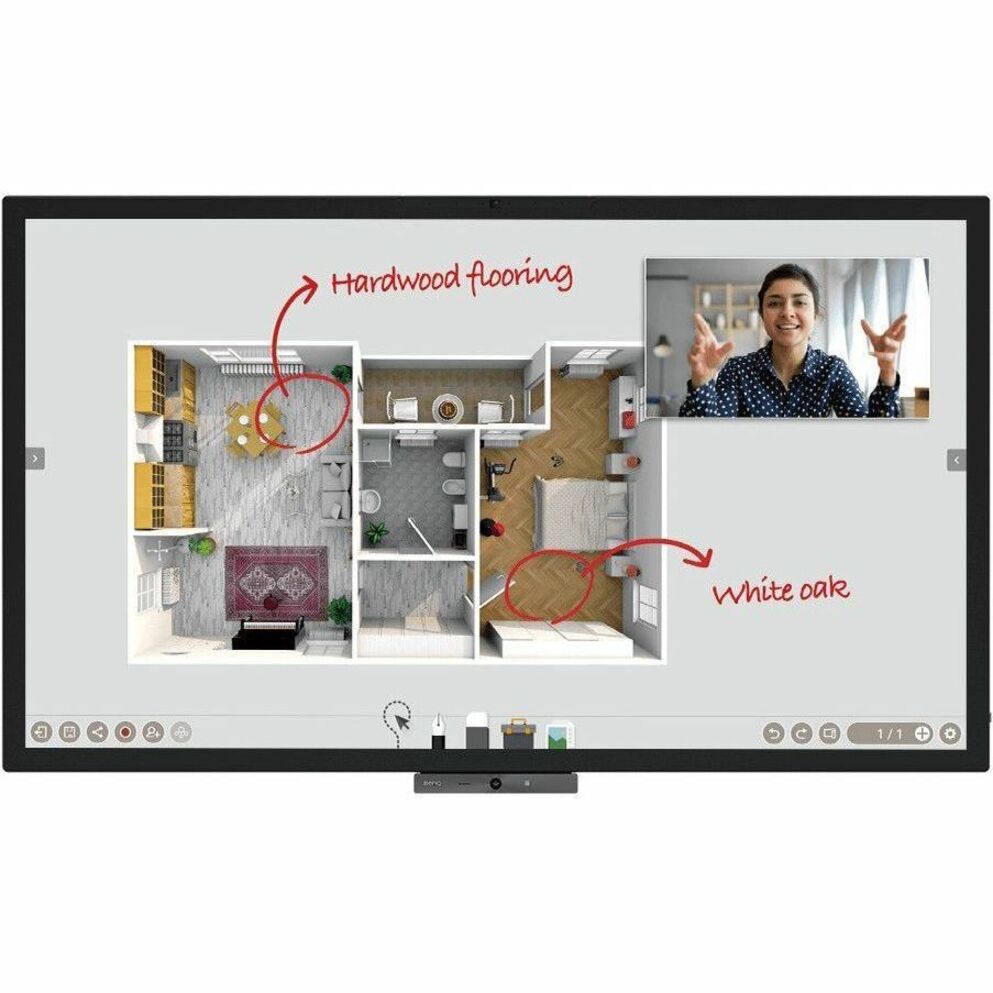 BenQ 65" Interactive Display for Business - DuoBoard CP6501K