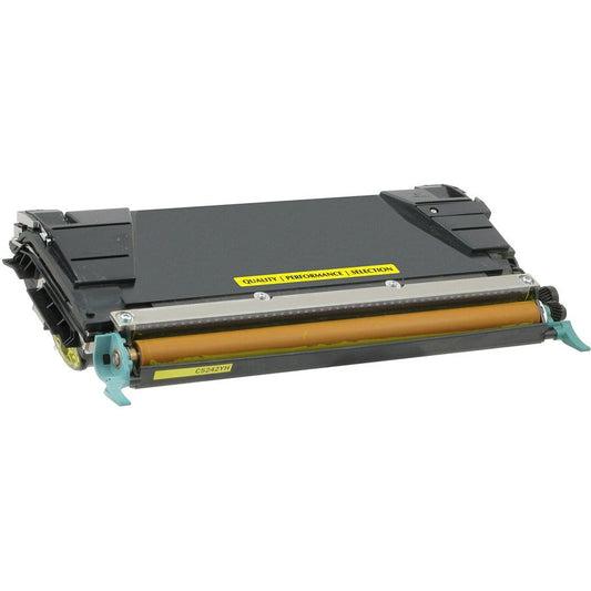 V7 V7C734A2YG Remanufactured Laser Toner Cartridge - Alternative for Lexmark (C734A2YG) - Yellow Pack