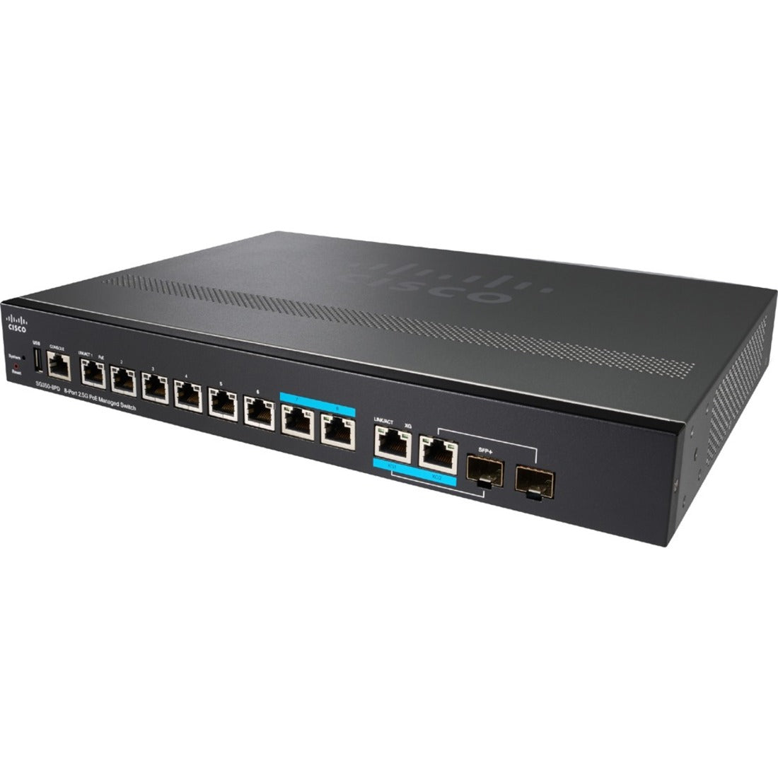 Cisco SG350-8PD 8-Port 2.5G PoE Managed Switch