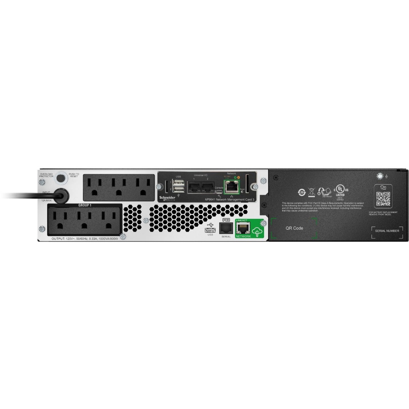 APC by Schneider Electric Smart-UPS 1000VA Rack-mountable UPS