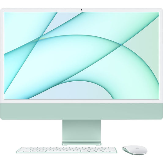 Apple iMac All-in-One Computer - Apple M1 Octa-core (8 Core) - 8 GB RAM - 256 GB SSD - 24" 4.5K - Desktop - Green