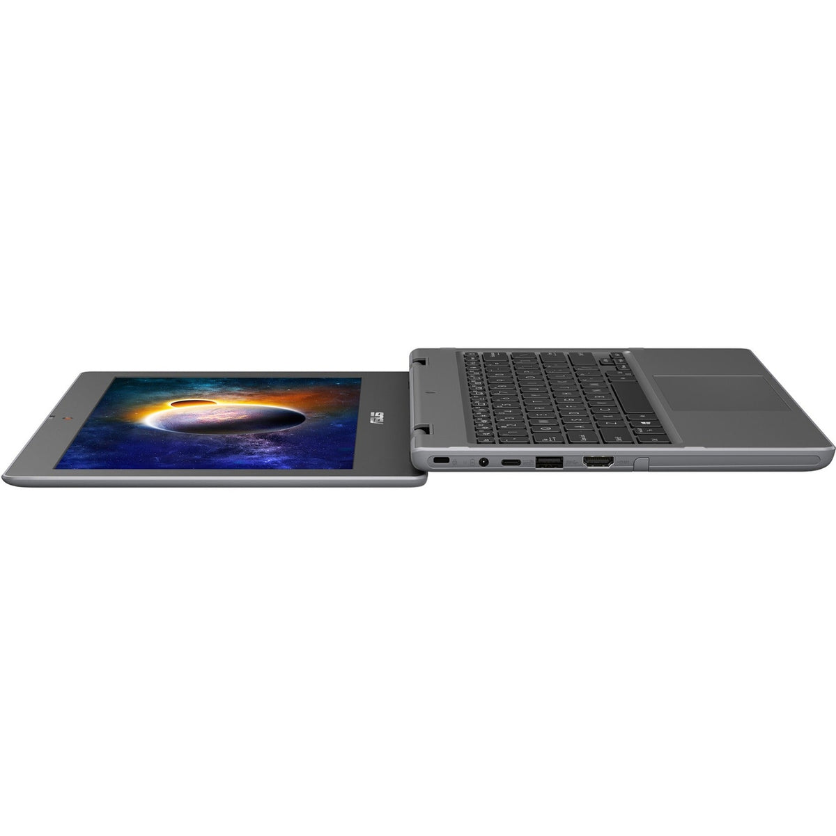 Asus BR1100C BR1100CKA-XS02-LTE LTE 11.6" Rugged Netbook - HD - 1366 x 768 - Intel Celeron N4500 Dual-core (2 Core) 1.10 GHz - 4 GB Total RAM - 64 GB Flash Memory - Dark Gray