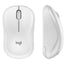 Logitech M220 SILENT Wireless Mouse 2.4 GHz with USB Receiver 1000 DPI Optical Tracking 18-Month Battery Ambidextrous Compatible with PC Mac Laptop (Off-white)