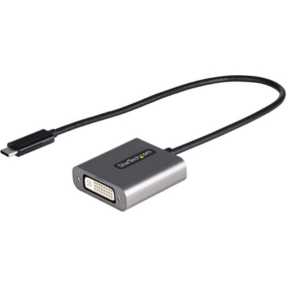 StarTech.com USB C to DVI Adapter 1920x1200p USB Type-C to DVI-D Adapter Dongle USB-C to DVI Display/Monitor Video Converter 12" Cable